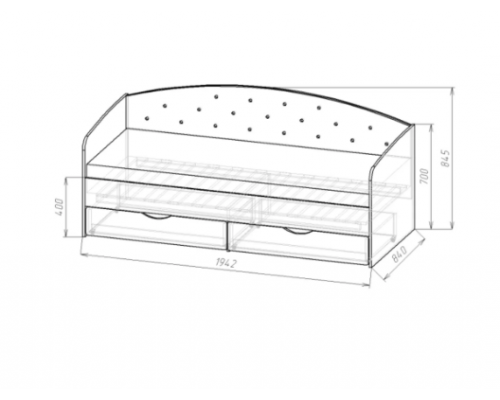 Детская кровать ''Софа-9''   160*80/190*80